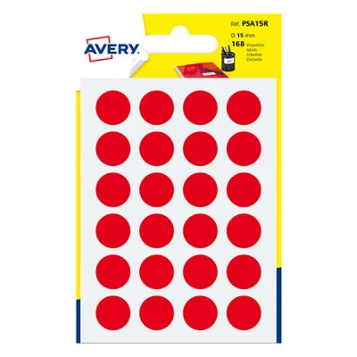Image of Avery 168 dots Diam 15mm red