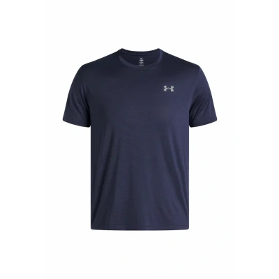 Image of Under Armour Launch Sports Tshirt, Men&#039;s, Size: Small, Washed navy