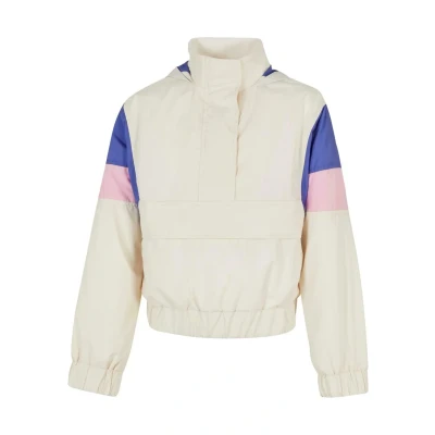 Image of Urban Classics Light 3TONE Windbreaker for kids, Size: 5 6y, Whitesand purpleday girlypink