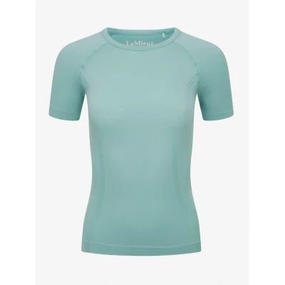 Image of LeMieux Britney Womens Seamless Short Sleeve Top Aqua 10