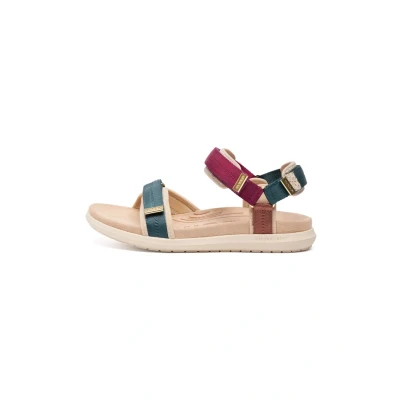 Image of Woden Line Lite WL587 Women&#039;s Sandals, Deep Forest Multi, 38 EU