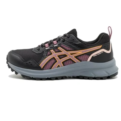 Image of Asics Scout 3 Trail running shoes, Women&#039;s, Size: 4, Black/dusty mauve Textile/synthetics