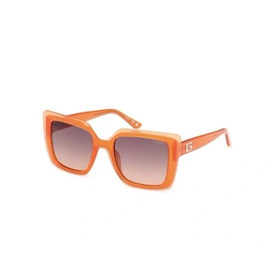Image of Guess Iniettato Sunglasses, Women&#039;s, Size: One Size, Arancione marrone sfumato