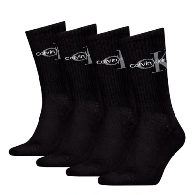 Image of Calvin Klein Underwear MEN SOCK 4PACK Socks, Men&#039;s, Size: 6 8, Black