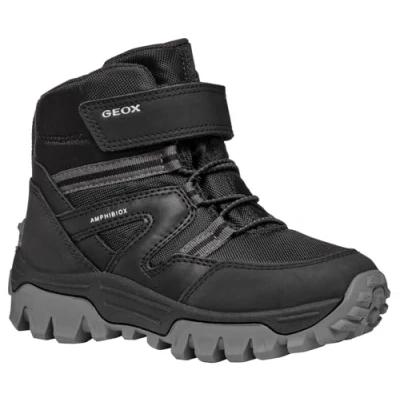 Image of Geox Himalaya BOY ABX Winter boots for kids, Size: 8.5K, Black Imitation leather/ textile