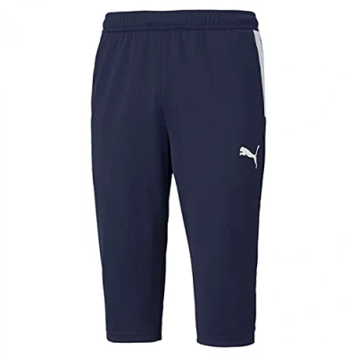 Image of Puma Teamliga Training Pants 3/4 sports trousers, Men&#039;s, Size: XL, Peacoat/white