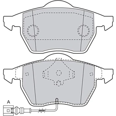 Image of brake Pad Set, disc VALEO 598486