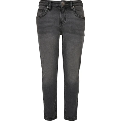 Image of Urban Classics Straight leg jeans for kids, Size: 11 12y, Black washed