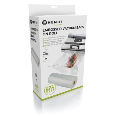 Image of Hendi Vacuum packaging bags embossed on roll 200x6000 mm