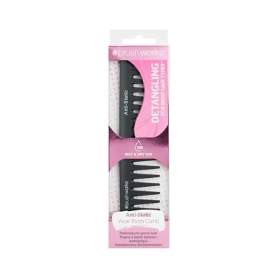 Image of brushworks HD Anti Static Wide Tooth Comb