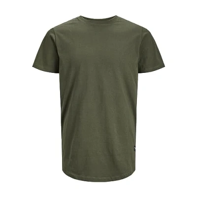 Image of Jack &amp; Jones ENOA CREW NECK Basic Tshirt, Men&#039;s, Size: Medium, Forest night