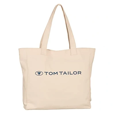 Image of TOM TAILOR Women&#039;s Marcy Shopper with Zip, L, Beige, L