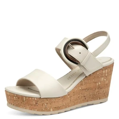 Image of Marco Tozzi High heeled sandals, Women&#039;s, Size: 360, Cream shoes