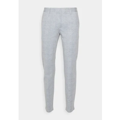 Image of Only &amp; Sons Onsmark Check Pants Trousers, Men&#039;s, Size: 28x34, Dark grey