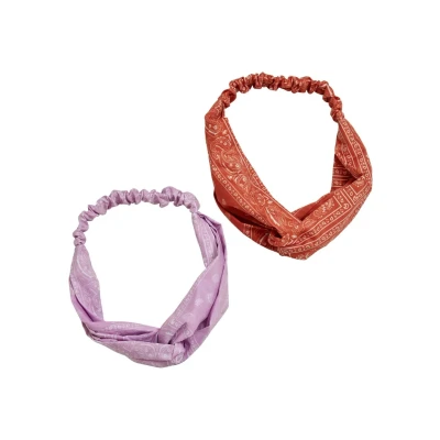 Image of Urban Classics Bandana Print 2PACK Hair styling accessory, Size: One Size, Magicmango softlilac