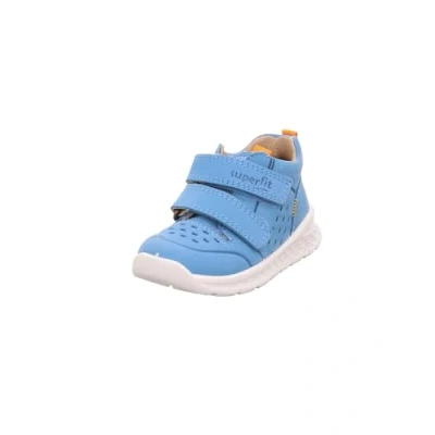 Image of Superfit Breeze Unisex Trainers for kids, Size: 8.5/9K, Hellblau/orange Leather