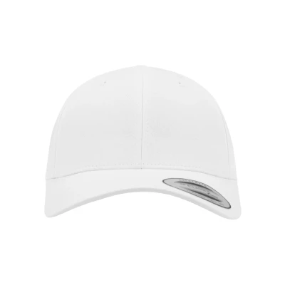 Image of Flexfit Curved Classic Snapback Cap, Size: One Size, White