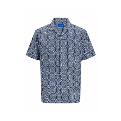 Image of Jack &amp; Jones Relaxed FIT Shirt, Men&#039;s, Size: XXL, Ocean cavern