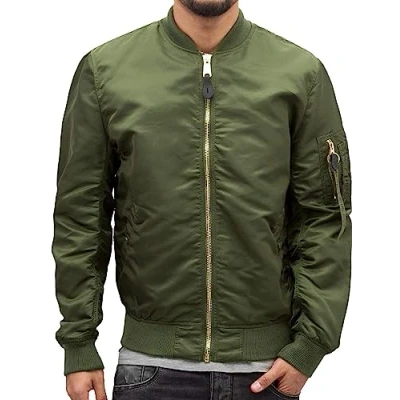 Image of Alpha Industries MA1 VF LW Bomber Jacket, Men&#039;s, Size: Medium, Dark green