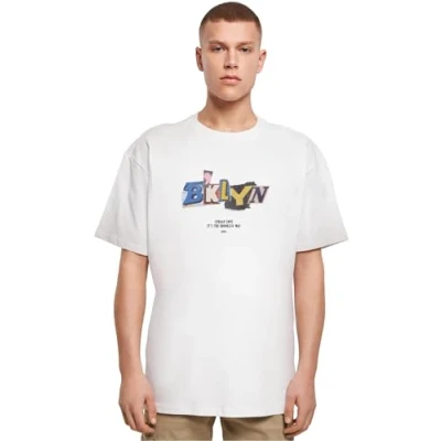 Image of Upscale by Mister Tee Brklyn Print Tshirt, Men&#039;s, Size: XS, White