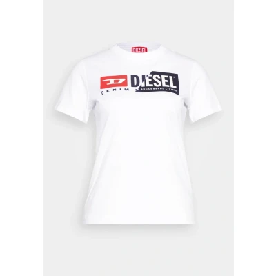 Image of Diesel TREG Print Tshirt, Women&#039;s, Size: XXS, White