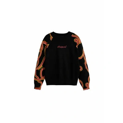 Image of Desigual Serpentine Jumper for kids, Size: 3/4y, Black