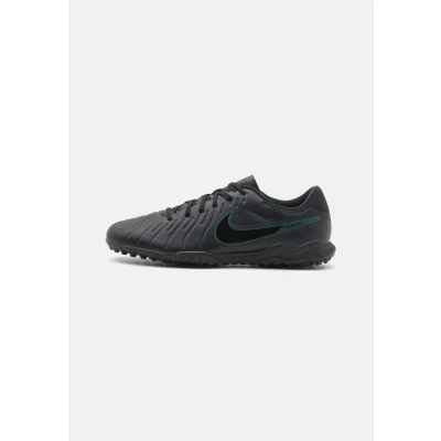Image of Nike Performance Legend 10 Academy TF Astro turf trainers, Size: 6, Black/deep jungle Imitation leather/ textile