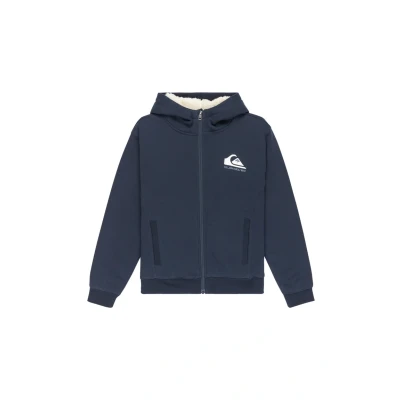 Image of Quiksilver Sherpa Youth Zipup sweatshirt, Men&#039;s, Size: 16t, Dark navy