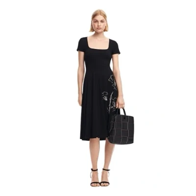 Image of Desigual Women&#039;s Vest_napoles Casual Dress, Black/White, S