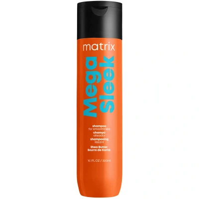 Image of Matrix Total Results Mega Sleek Shea Butter Smoothing Shampoo and Conditioner 300ml Duo for Frizzy Hair