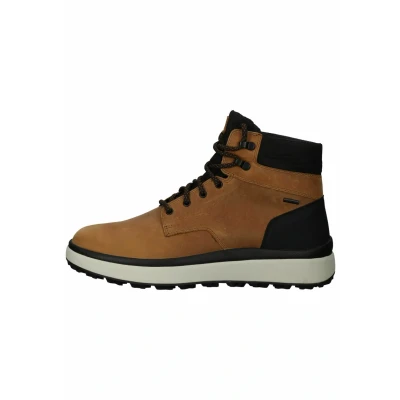 Image of Geox Laceup ankle boots, Men&#039;s, Size: 8, Ochre c Nubuck/textile