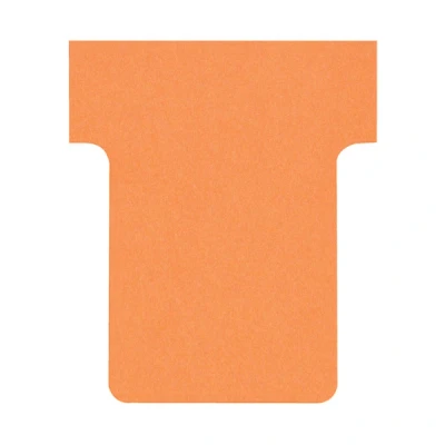 Image of Nobo Card Board Accessory T Cards, Size 1.5, Pack of 100 Orange