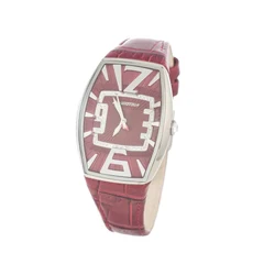 Image of Chronotech Womens Analogue Quartz Watch with Leather Strap CT7019LS 08,
