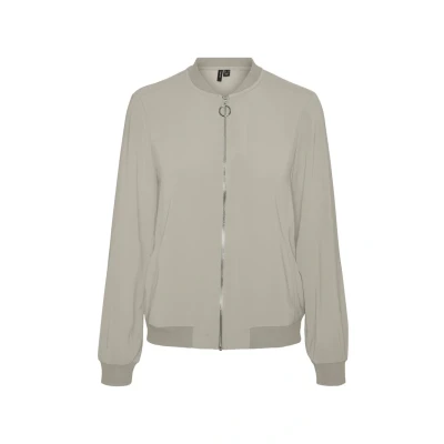 Image of Vero Moda Bomber Jacket, Women&#039;s, Size: XS, Silver lining