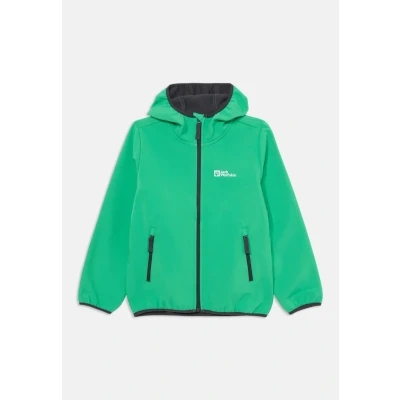 Image of Jack Wolfskin FOUR Winds jacket KIDS Unisex Soft shell for kids, Size: 7 8y, Mystic green