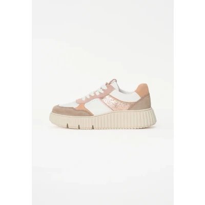 Image of Tamaris Trainers, Women&#039;s, Size: 3.5, Taupe leather and imitation