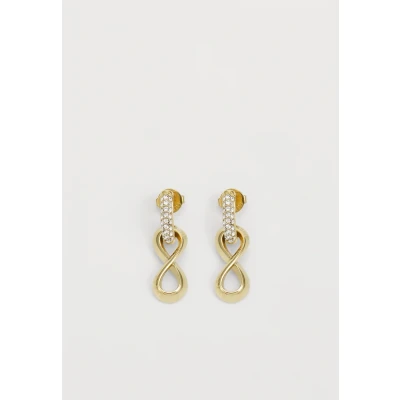 Image of Guess Women&#039;s Infinity Drop Earrings Gold Tone JUBE05051JWYG