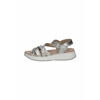 Image of Caprice Wedge sandals, Women&#039;s, Size: 370, Silver metal shoes