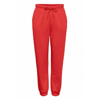 Image of Pieces Pcchilli Pants Tracksuit bottoms, Women&#039;s, Size: XL, Poppy red