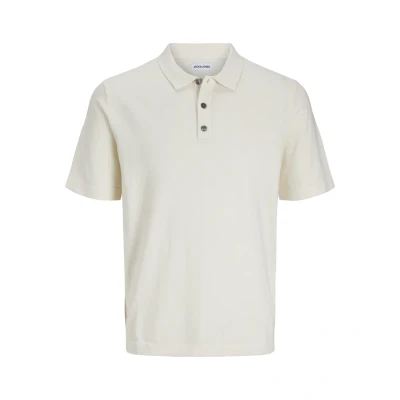 Image of Jack &amp; Jones Jjeemil Polo shirt, Men&#039;s, Size: Large, Cloud dancer