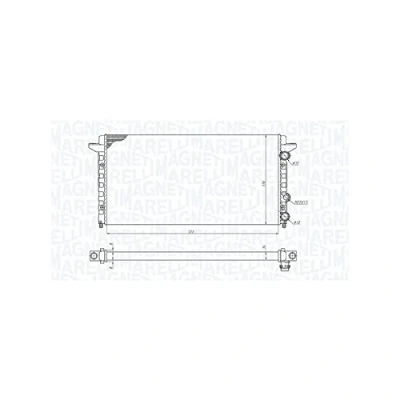 Image of Radiator, engine cooling MAGNETI MARELLI 350213189200