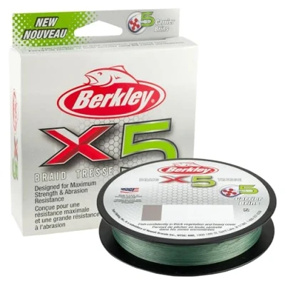 Image of Berkley X5 Braid Low Vis Green 300m 0,14mm 14,2kg Braided fishing line