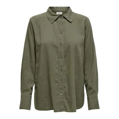 Image of JDY Women&#039;s Say L/S Linen Loose Shirt WVN Noos, Kalamata, S