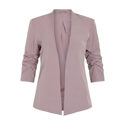 Image of Vila Female Blazer VIHER Bodycon 3/4 Sleeve, toadstool, M