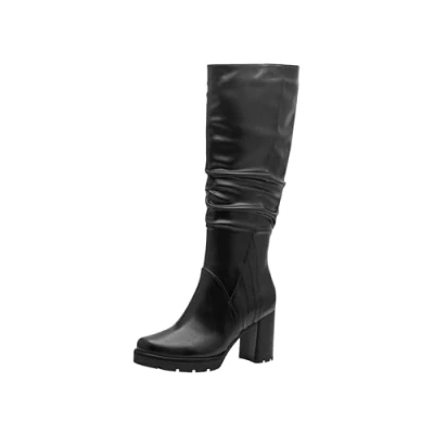 Image of Marco Tozzi High heeled boots, Women&#039;s, Size: 8, Black Synthetics