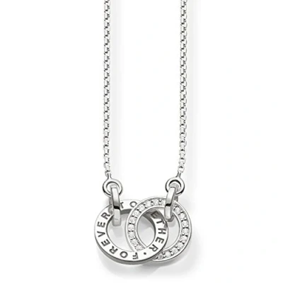 Image of Thomas SABO Together Forever Necklace silvercoloured, Women&#039;s, Size: 45, Silver coloured
