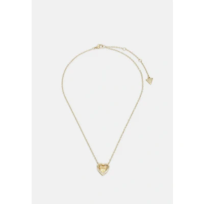 Image of Guess MON Amour Necklace Yellow goldcoloured, Women&#039;s, Size: One Size, gold coloured
