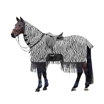 Image of Waldhausen Fly Rug Zebra with Fringes