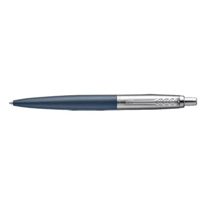 Image of Parker Jotter XL Ballpoint Pen Primrose Matte Blue with Chrome Trim Medium Point Ink Gift Box