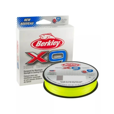 Image of Berkley X9™ Braid Flame Green 0,08mm (150m) Braided fishing line